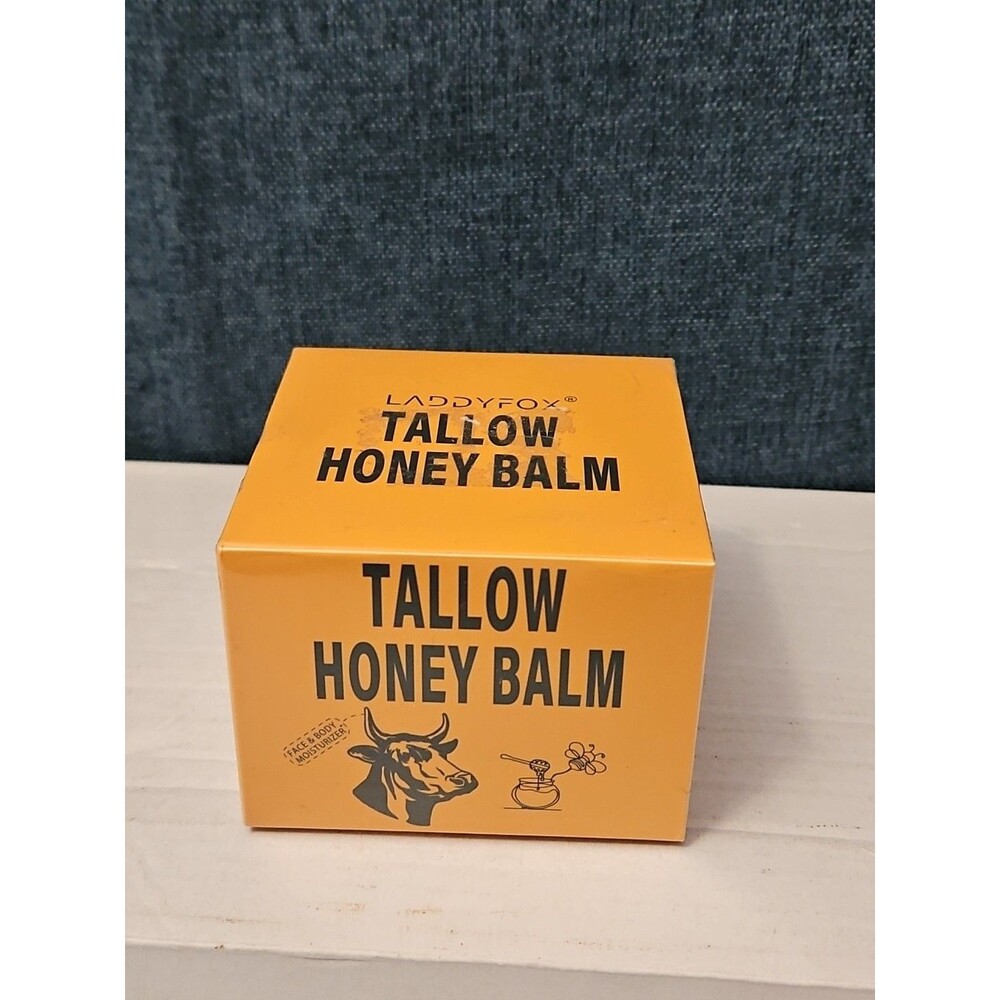 Sealed Laddyfox Tallow Honey Balm | Face & Body Grass-Fed Moisturizer 100g